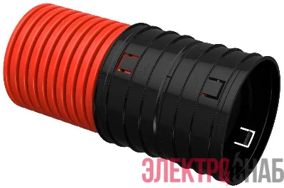 Труба гофрированная двустенная ПНД жесткая d200мм (уп.6м) ELASTA IEK EA-TG13-2-1-2-200-006-K04