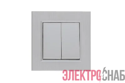 Выключатель 2-клав. Karea LINE STAR жемчуж. Makel 86100003