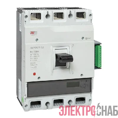 Выключатель автоматический 1000А 100кА AV POWER-4/3 ETU6.2 AVERES EKF mccb-43-1000H-6.2-av