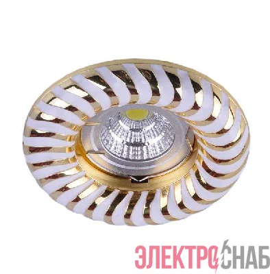 Светильник Regal 51 4 46 литой неповорот. MR16 бел./зол. ИТАЛМАК IT8546