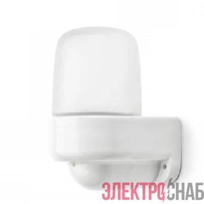 Светильник НББ 02-60-003 для бани керамика/стекло угловой IP54 E27 max 60Вт 150х110х85 бел. Эра Б0064016