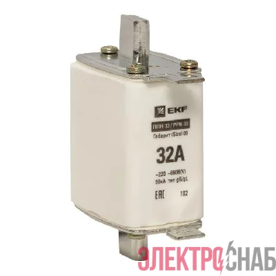 Вставка плавкая ППН-33 160/32А габарит 00 PROxima EKF fus-33/160/32