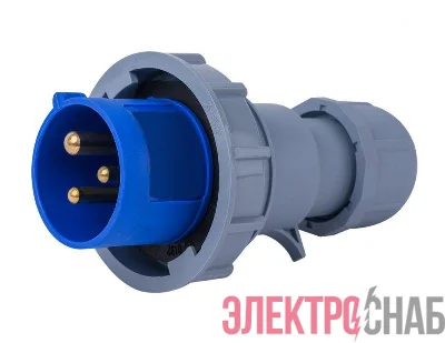 Вилка переносная 2Р+РЕ 16А 220В IP67 ВП-103 DEKraft 26106DEK