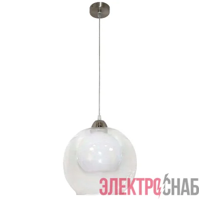 Светильник НСБ 72-60 "Ладера+" М53 прозрач.+опал шар/шнур прозрач./осн. метал. (инд.упак.) Элетех 1005404109