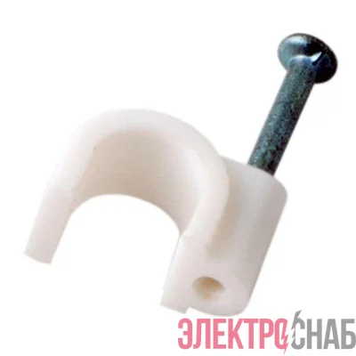 Скоба крепежная круглая d6мм (уп.50шт) Rexant 07-4006