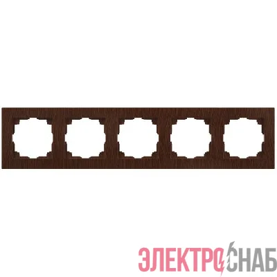 Рамка 5-м СП Accent 6-505-10 венге Intro Б0063741