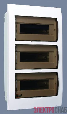 Корпус встраиваемый ЩРВ-П-36 50х36х10 36мод. IP41 пластик. DEKraft 31007DEK
