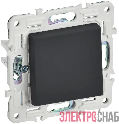 Выключатель 1-кл. SKANDY 10А SK-V01G графит IEK SK-V10-0-10-K53