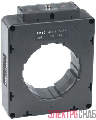 Трансформатор тока ТТИ-85 750/5А кл. точн. 0.5 15В.А IEK ITT50-2-15-0750