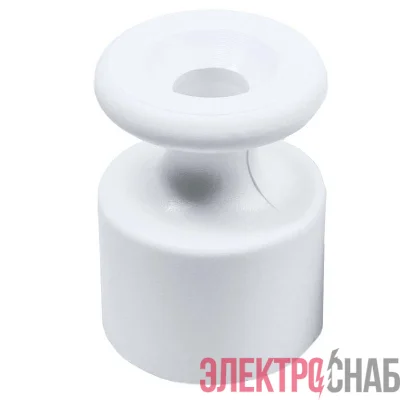 Изолятор ОП пластик бел. (уп.100шт) Bironi R1-551-21-100