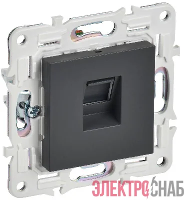 Розетка компьютерная RJ45 кат.5E SKANDY SK-K01T титан IEK SK-K10-1-K48