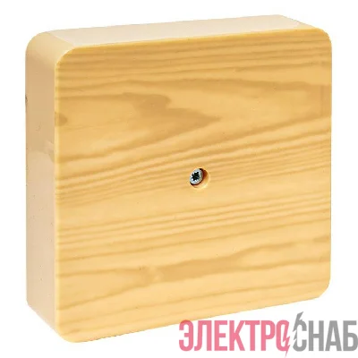 Коробка разветвительная КМР-030-032 100х100х28 свет. дерево PROxima EKF plc-kmr-030-032-s