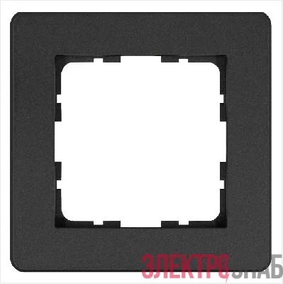 Рамка 1-м G-Flex антрацит Jasmart G1101B