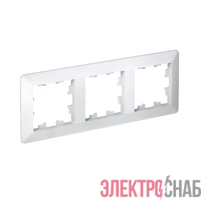Рамка 3-м AtlasDesign Air бел./дым. бел. SE ATN220103