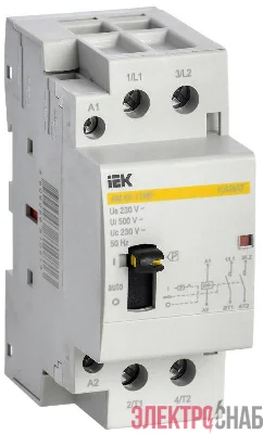Контактор модульный КМ63-11МР AC с ручным управ. KARAT IEK MKK12-63-11