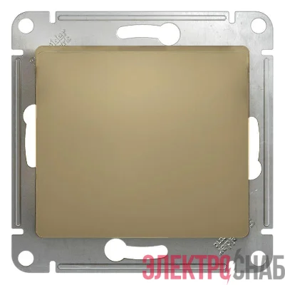 Выключатель 1-кл. СП Glossa 10А IP20 (сх. 1) 10AX механизм титан SE GSL000411