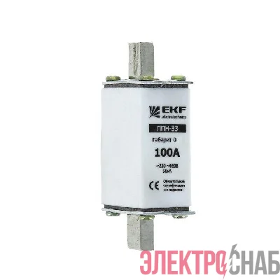Вставка плавкая ППН-33 160/125А габарит 0 PROxima EKF fus-33-0/160/125