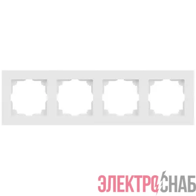 Рамка 4-м СП Accent 6-504-01М бел. матов. Intro Б0063759