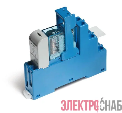 Модуль интерфейсный электромеханич. реле 2CO 8А AgNi 230В AC IP20 винт. клеммы пластик. клипса LED + варистор FINDER 485282300060SPA