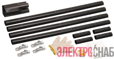 Комплект муфты концевой ПКВ(Н)тп наружной установки 4х150/240 без наконечников ПВХ/СПЭ изоляция 1кВ IEK UZM-XLK1-NVN4-150240X