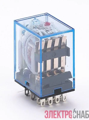 Реле промежуточное ПР-102 4 конт. с инд. LED 5А 220В AC SchE 23225DEK