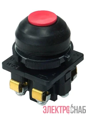 Выключатель кнопочный КЕ-081 У2 исп.2 1НО+1НЗ цилиндр 10А IP54 660В красн. Электротехник ET502359