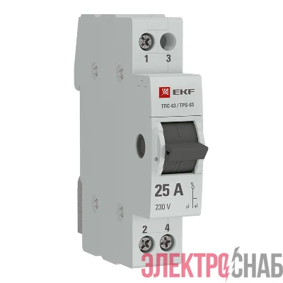 Переключатель трехпозиционный ТПС-63 1P 25А PROxima EKF TPS125