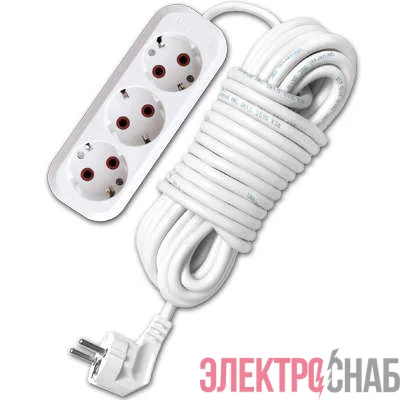Удлинитель 3х5м с заземл. 10А IP20 У10-554 ПВС 3х0.75 UNIVersal 554-05
