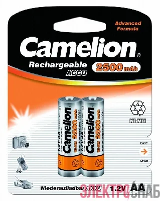 Аккумулятор R6 NI-MN 2500мА.ч BP-2 (блист.2шт) Camelion 6107