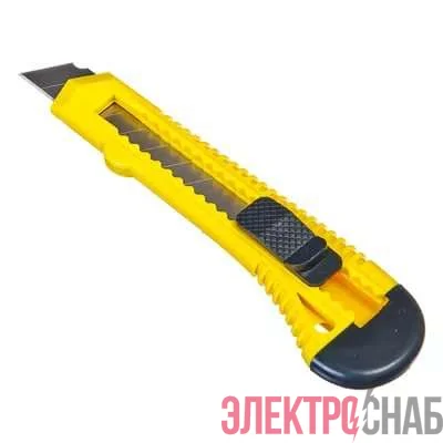 Нож с сегмент. лезвием 18мм пласт. корпус REXANT 12-4903