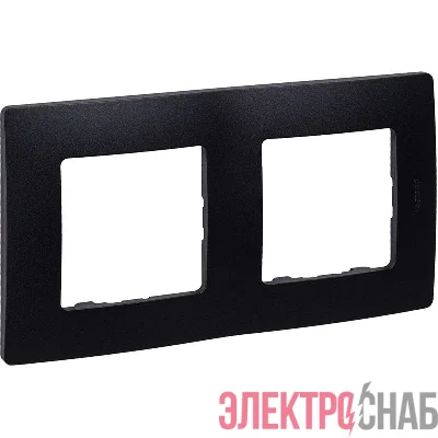 Рамка 2-м СП Etika IP20 антрацит IEK 672582