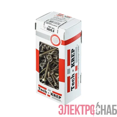 Саморез универсальный 50х5.0мм желт. (уп.150шт) Tech-KREP 102263