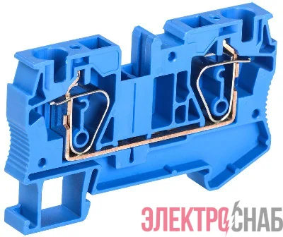 Клемма пружинная КПИ 2в-6 57А син. IEK YZN11-006-K07