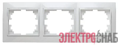 Рамка 3-м СП Plano 1-503-01 гор. бел. Intro Б0027627