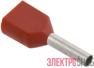 Наконечник НШВИ(2) 0.75-8 темн. красн. (уп.100шт) IEK UTE10-D75-100