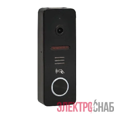 Видеопанель вызывная CPV-02 1000TVL IP65 со считыв. ключей 4пр. черн. EKF int-cpv-02