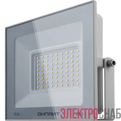 Прожектор светодиодный 90 138 OFL-70-6K-WH-IP65-LED 70Вт 6000К IP65 5600лм бел. ОНЛАЙТ 90138