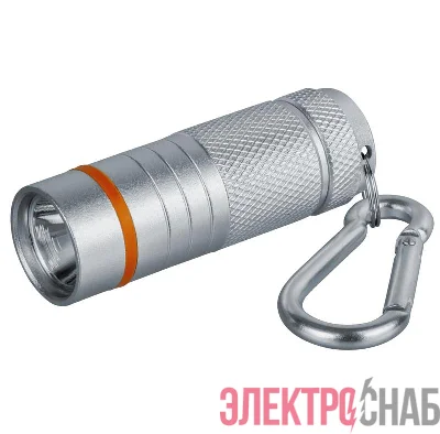 Фонарь 82 315 NPT-KC08-S-4LR44 брелок. алюм. 1LED (1Вт) 1 реж. серебр. NAVIGATOR 82315