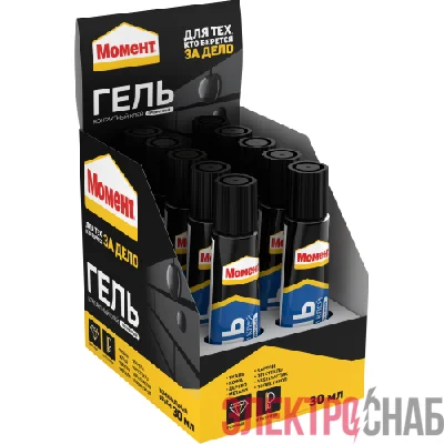 Клей-гель "Момент Гель" 30мл шоу-бокс Момент C0036326