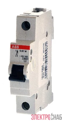 Выключатель автоматический модульный 1п C 1А 10кА S201M C1 ABB 2CDS271001R0014
