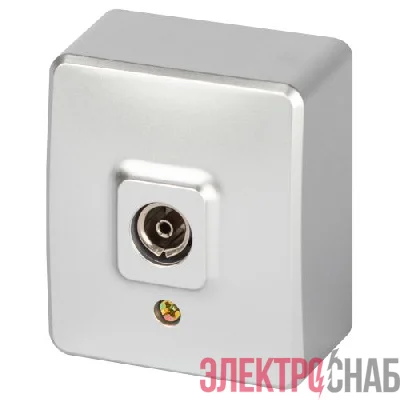 Розетка 1-м ОП Эксперт 11-3201-03 TV IP20 алюм. Эра Б0062996