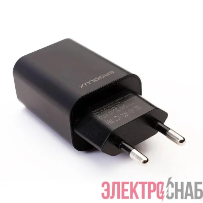 Адаптер сетевой ELX-РA01P-C02 ПРОМО 1USB 100-220В 5в/2А пакет черн. ERGOLUX 15107