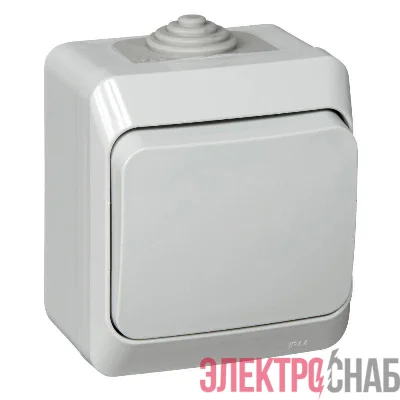 Выключатель 1-кл. ОП Этюд 10А IP44 10AX сер. SE BA10-041C