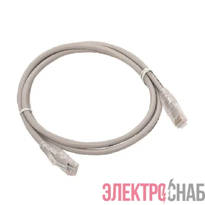 Патч-корд кат.5E UTP неэкранир. PVC сер. 1.5м TERACOM PRO EKF TRP-5EUTP-PVC-1.5M-GY