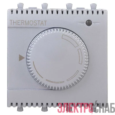 Термостат модульный 2мод. для теплых полов Avanti "Закаленная сталь" DKC 4404162