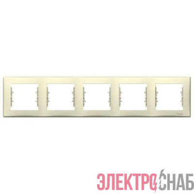 Рамка 5-м Sedna горизонт. беж. SchE SDN5800947