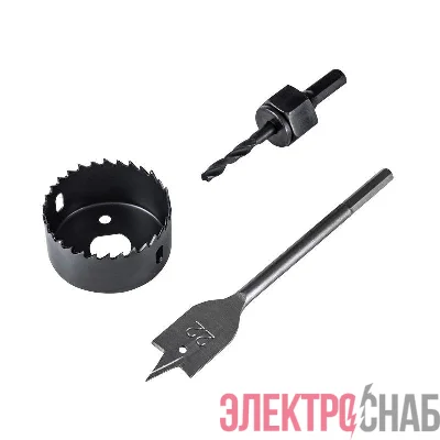 Набор для установки врезных замков 22мм/54мм (перовое сверло/кольцевая пила) Kranz KR-92-0263