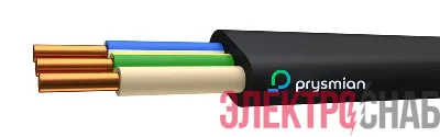 Кабель ВВГ-Пнг(А) 3х2.5 0.66кВ Ч (бухта) (м) РЭК-PRYSMIAN 1403050101
