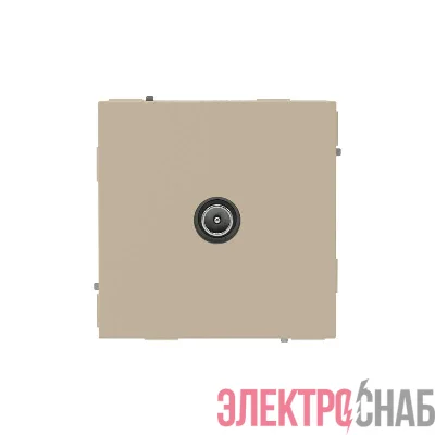 Розетка телевизионная проходная TV KANT ванильн. марципан DKC 7015513