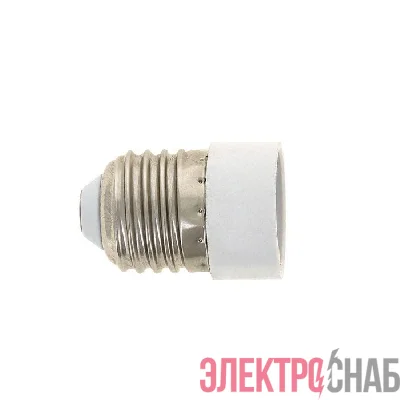 Переходник E27-E14 бел. EKF AD-E27-E14-w